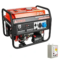 Генератор A-iPower A3500EAX в супертихом зимнем кожухе 1400SS RAL 8019 + блок автозапуска A-iPower 230 В, 50 А